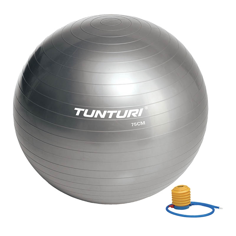 Tunturi Treningsball - 75 cm / Grå