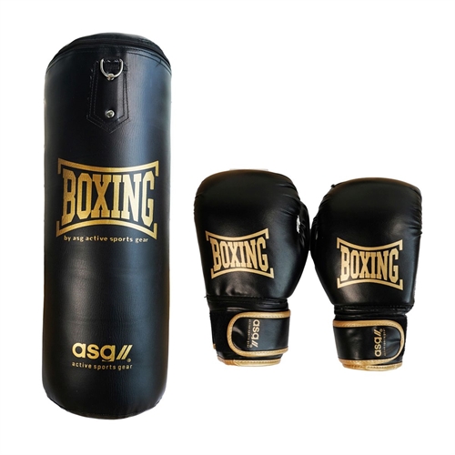 ASG Junior Boksesett (Svart/Gull)