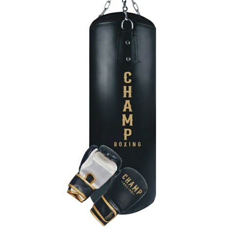 Champ Junior Boksesett – Flere Størrelser (Svart/Gull)