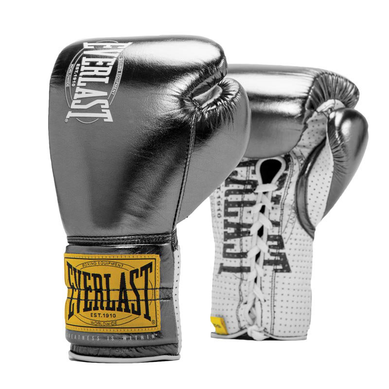 Everlast 1910 Metalliske Svarte Boksehansker