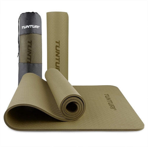 Tunturi 8mm Yogamatte - Khaki