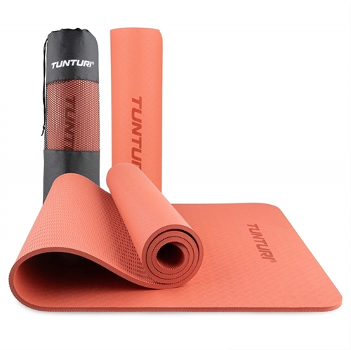 Tunturi 8mm yogamatte - rosa gull